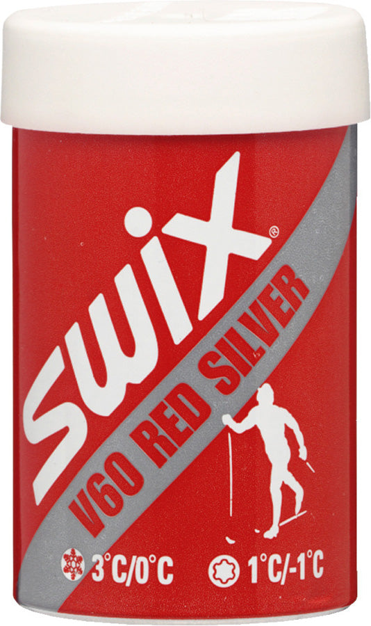 Swix V60 Red/Silver Hardwax 0°C to +3°C, 43g