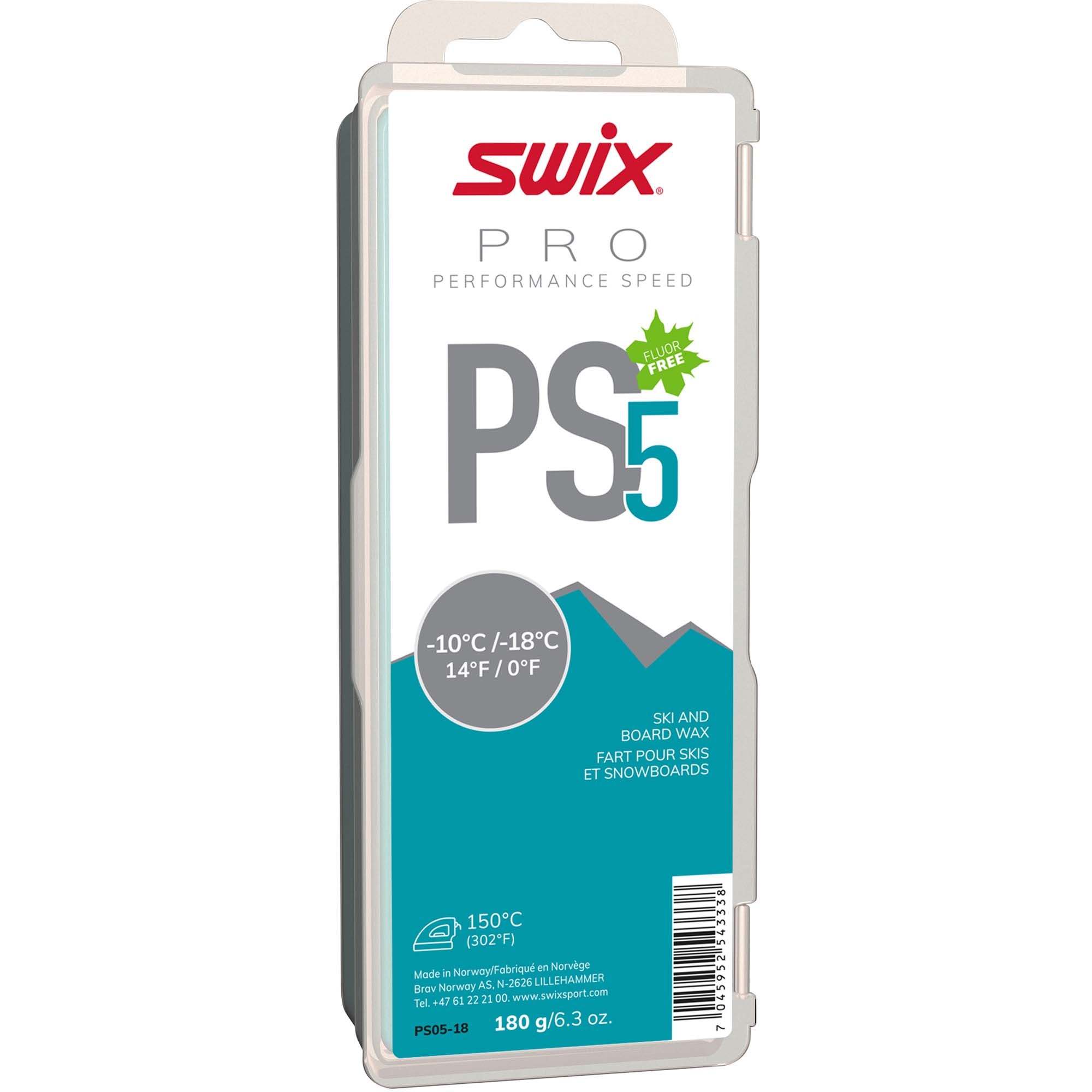 Swix PS5 Turquoise -10°C/-18°C, 180g
