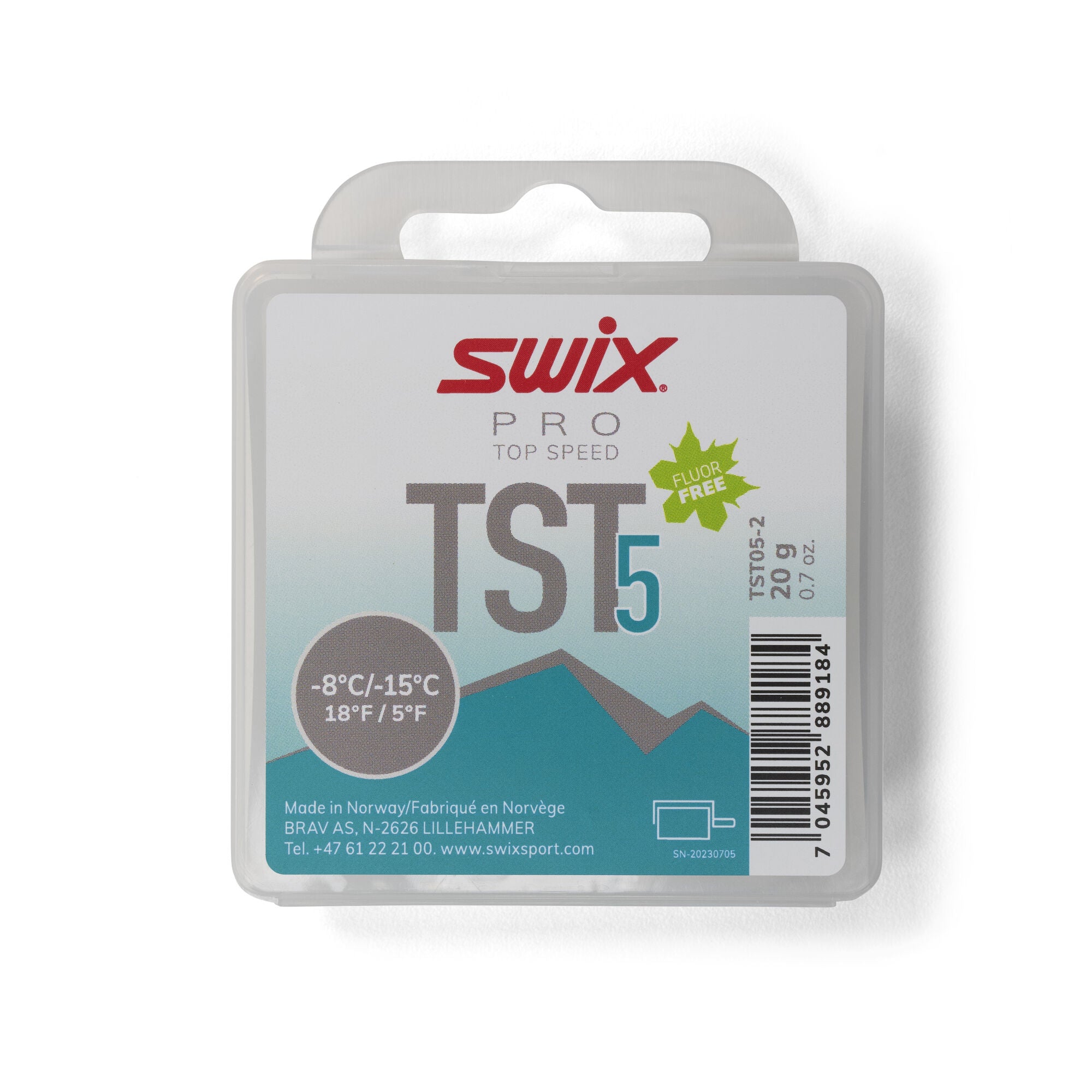Swix TS5 Turbo Turquoise, -8 °C/-15°C, 20g
