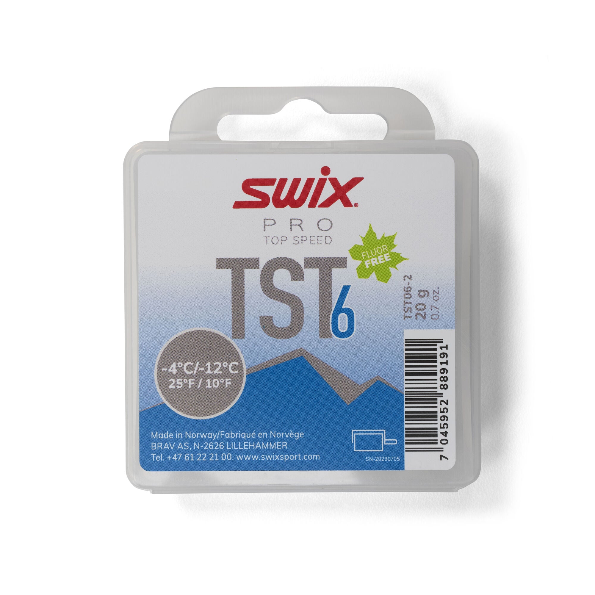Swix TS6 Turbo Blue, -4°C/-12°C, 20g
