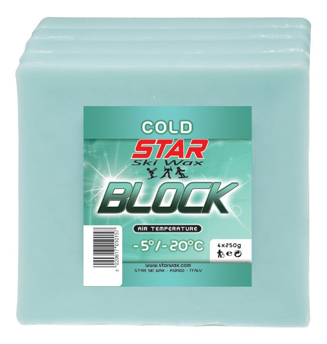 Star Ski Wax Block cold 4x250g