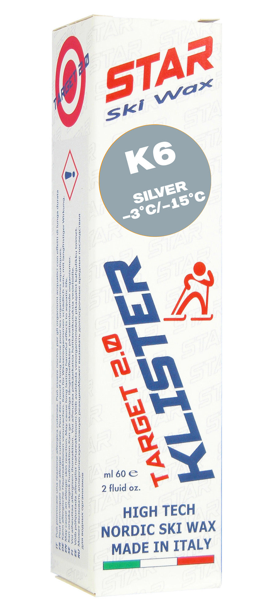 Star Ski Wax K6 Target 2.0 Klister silver 60g