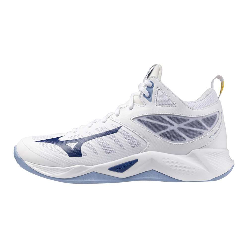 Mizuno WAVE DIMENSION MID(U) / White/BellwetherBlue/BelAirBlu / 50.0/14.0 – obrázek 1
