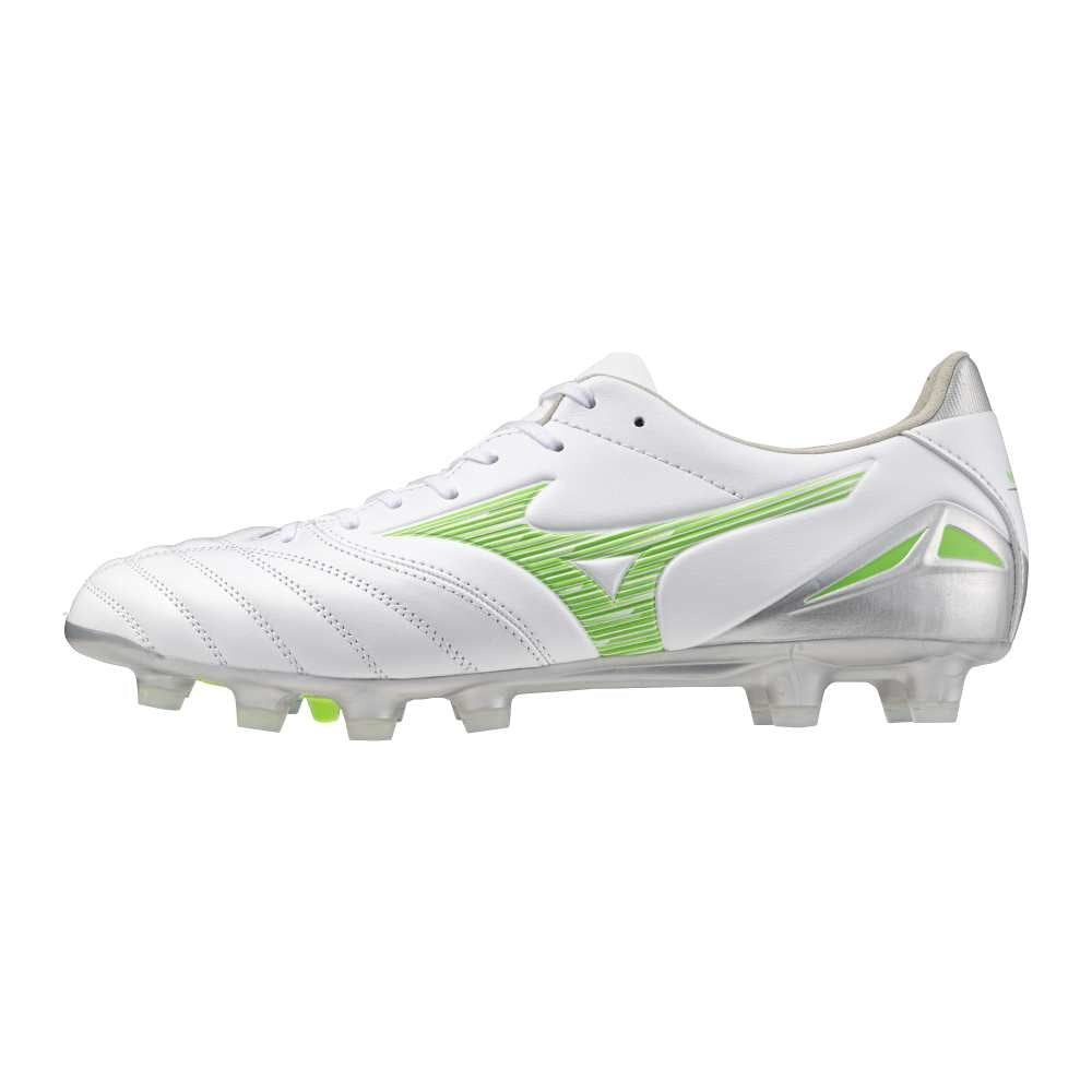 Mizuno MORELIA NEO IV PRO(U) / White/Neon Green/Cool Gray 3C / 40.0/6.5 – obrázek 1