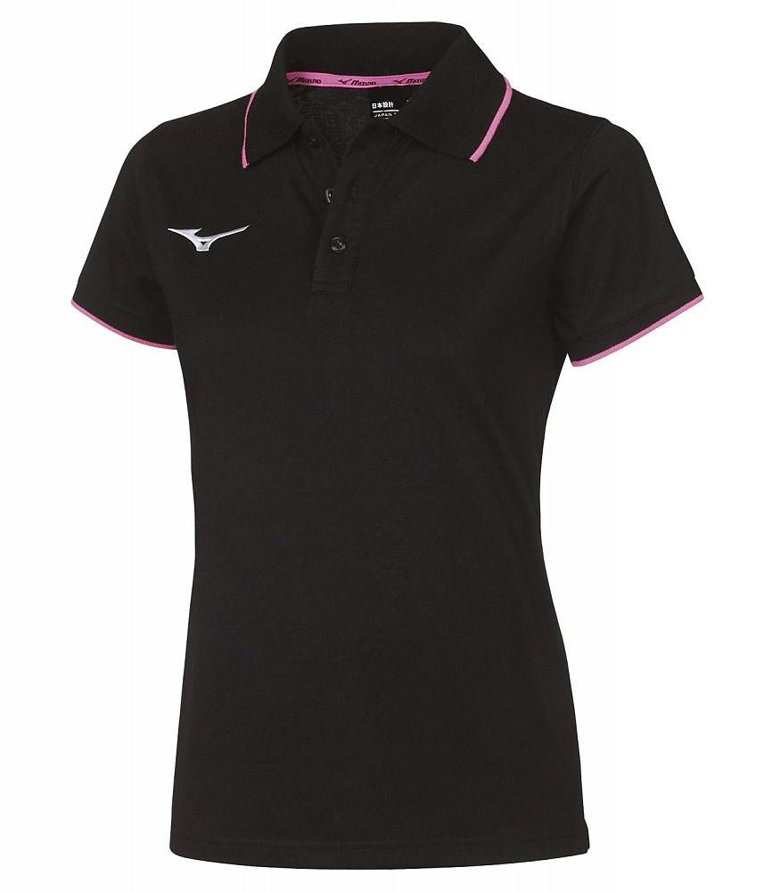 Mizuno Wom Mizuno Polo/Black/Pink Fluo/3XL – obrázek 1