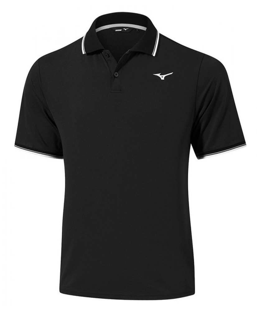 Mizuno Men Mizuno Polo / Black/White/S – obrázek 1