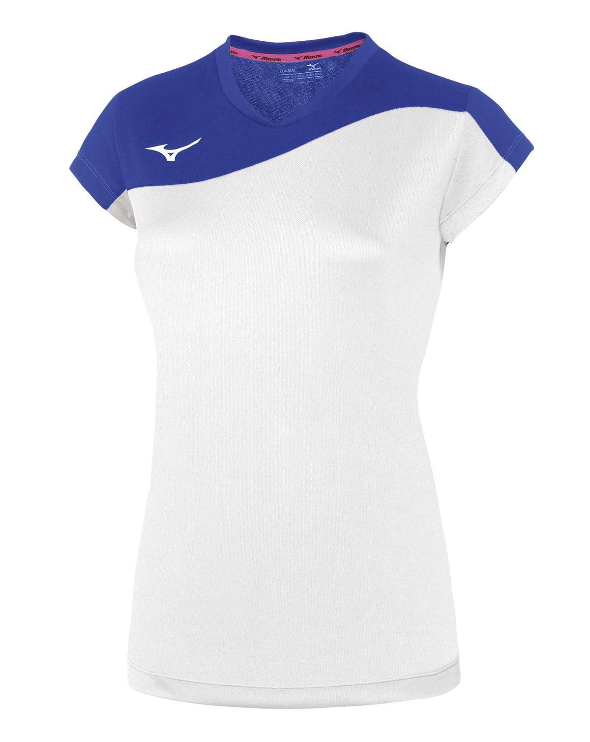 Mizuno Authentic Myou Tee/White/Royal/XXS – obrázek 1