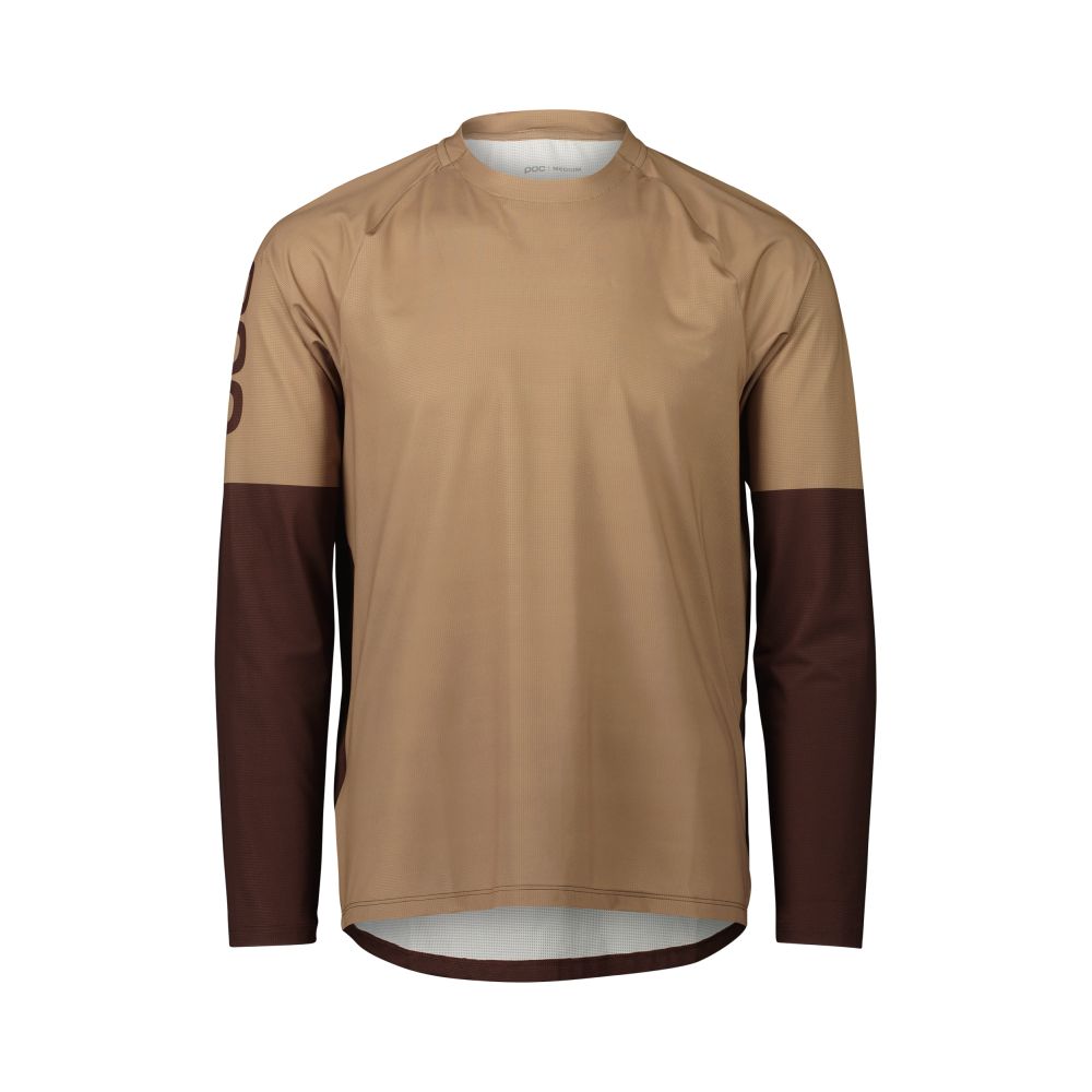 Poc M's Essential MTB LS Jersey Jasper Brown SML – obrázek 1