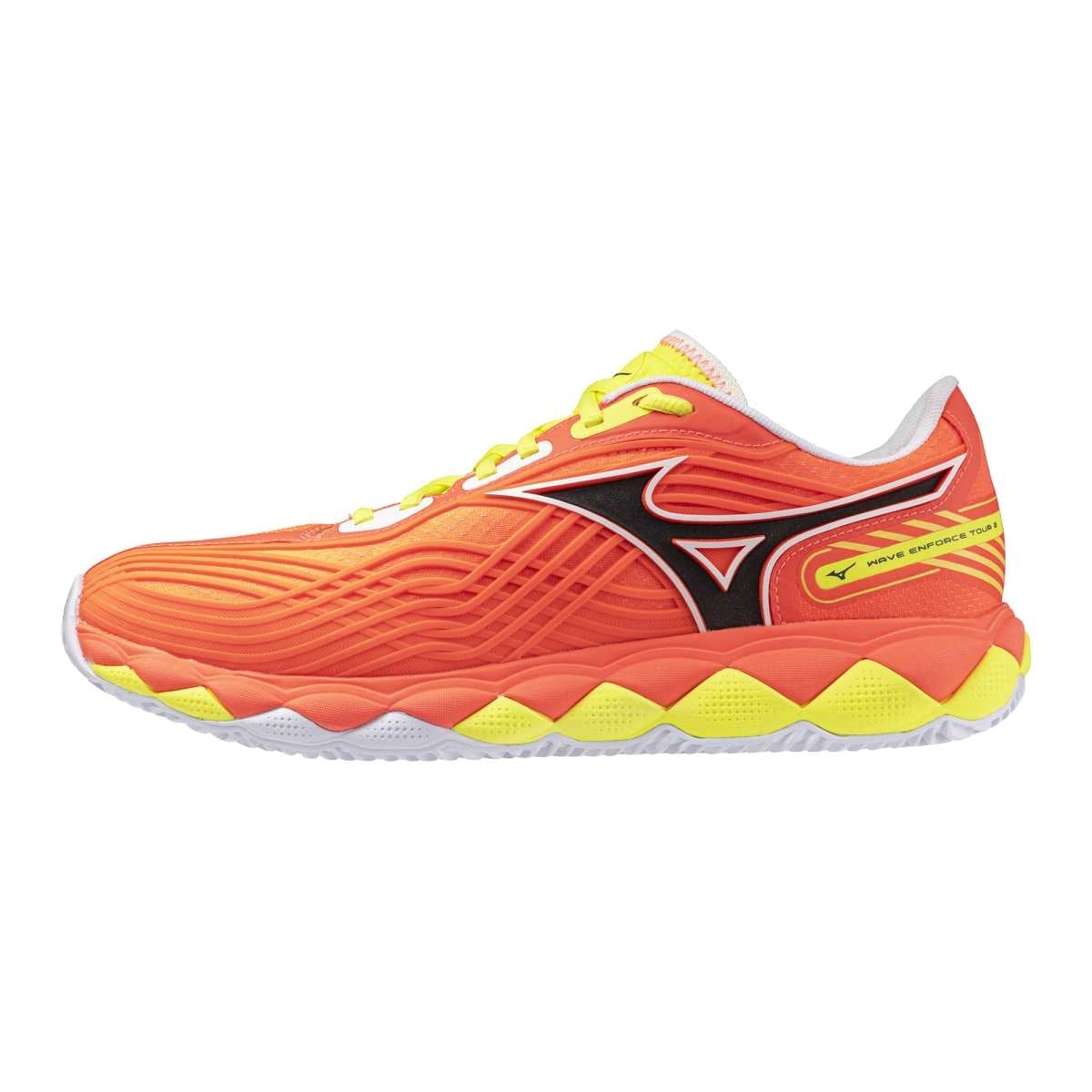 Mizuno WAVE ENFORCE TOUR 2 PADEL / Lava Orange/White/Yellow Jasper / 45.0/10.5 – obrázek 1