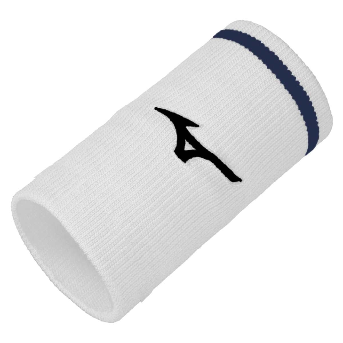 Mizuno Wristband Long With Line / White/Estate Blue / OS – obrázek 1