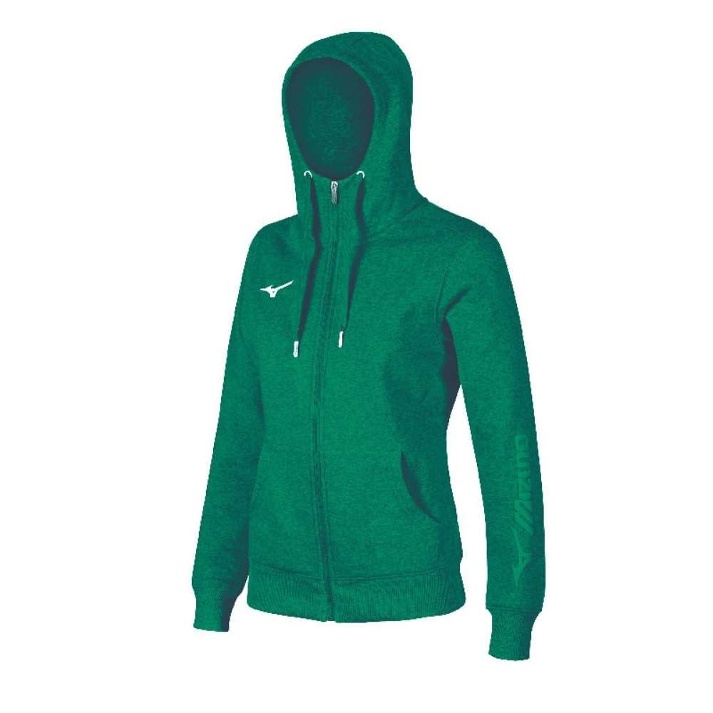Mizuno Sweat FZ Hoodie W / Green / XS – obrázek 1