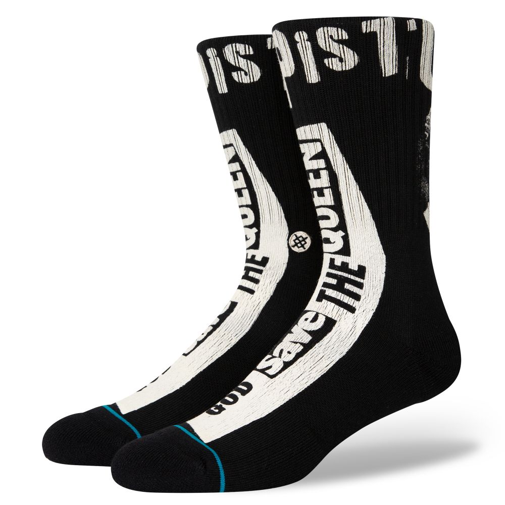 Stance GOD SAVE THE QUEEN / BLACK / M – obrázek 1