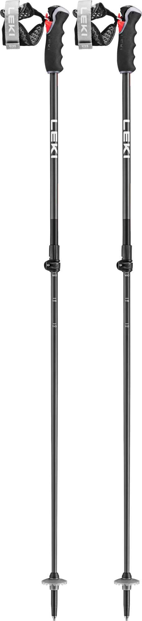 Leki Peak Vario 3D, black-dark anthracite-orange, 110 - 140 cm – obrázek 5