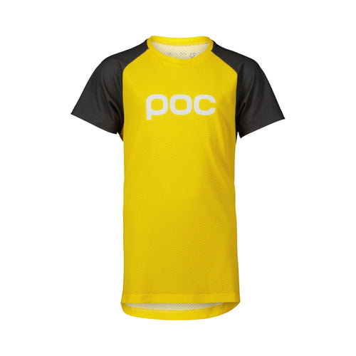 Poc Y's Essential MTB Tee Aventurine Yellow/Sylvanite Grey 140 – obrázek 1