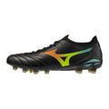 Mizuno MORELIA NEO V ? JAPAN FG / Black/Lava Orange/Arcadia / 39.0/6.0 – obrázek 1