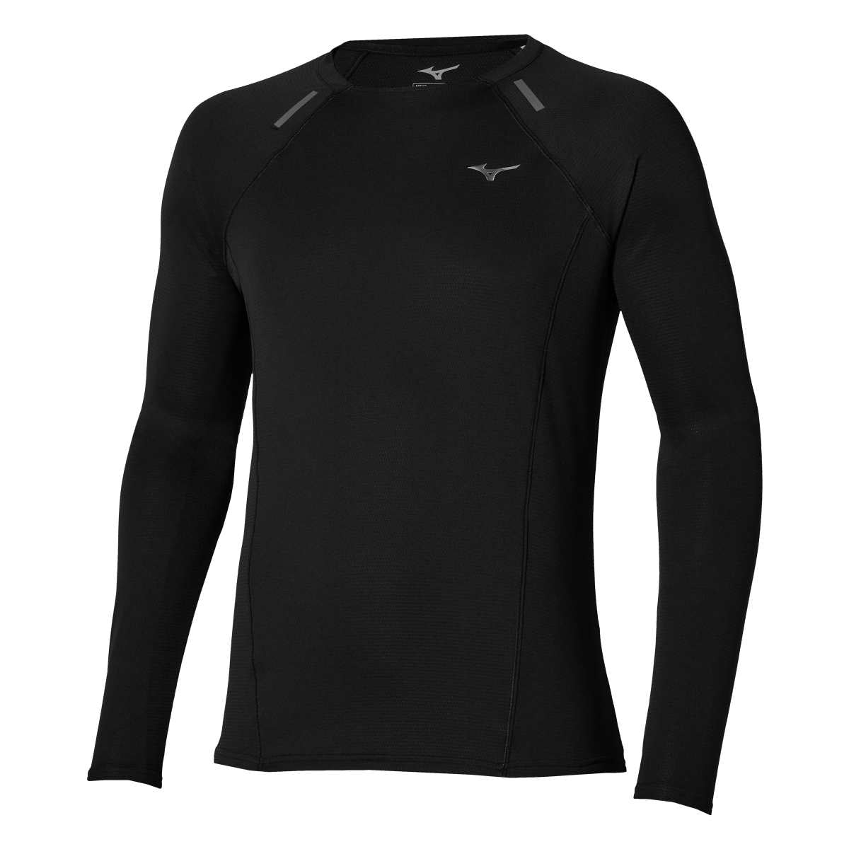 Mizuno Active DryAeroFlow Long Sleeve Tee / Black / L – obrázek 1