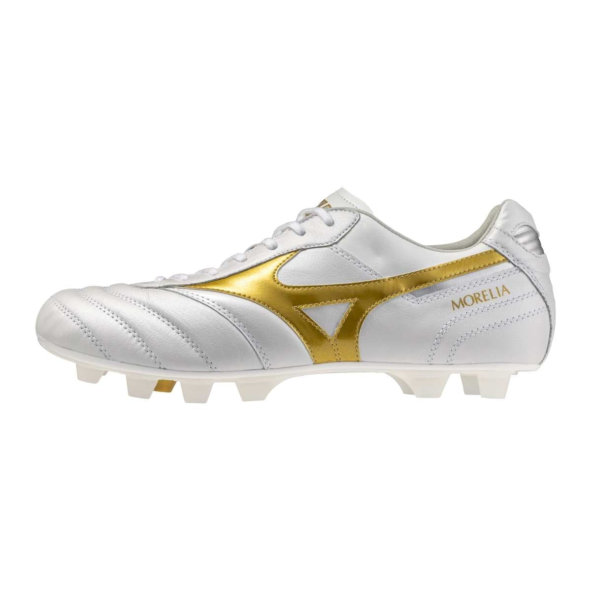 Mizuno MORELIA II JAPAN(U) / White/Football Gold/Galaxy Sil / 39.0/6.0 – obrázek 1