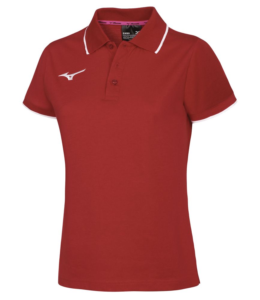 Mizuno Wom Mizuno Polo/Red/White/XXL – obrázek 1