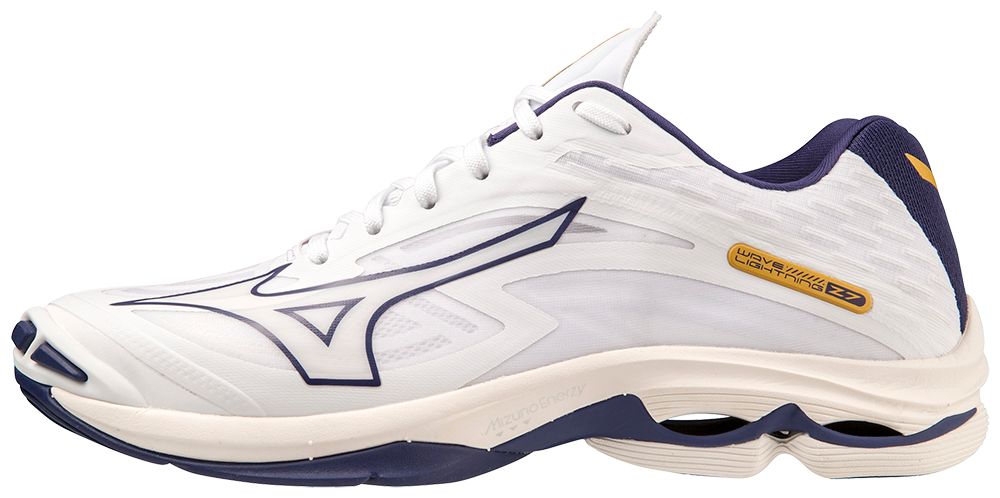 Mizuno WAVE LIGHTNING Z7 / White/BlueRibbon/MP Gold / 50.0/14.0 – obrázek 1
