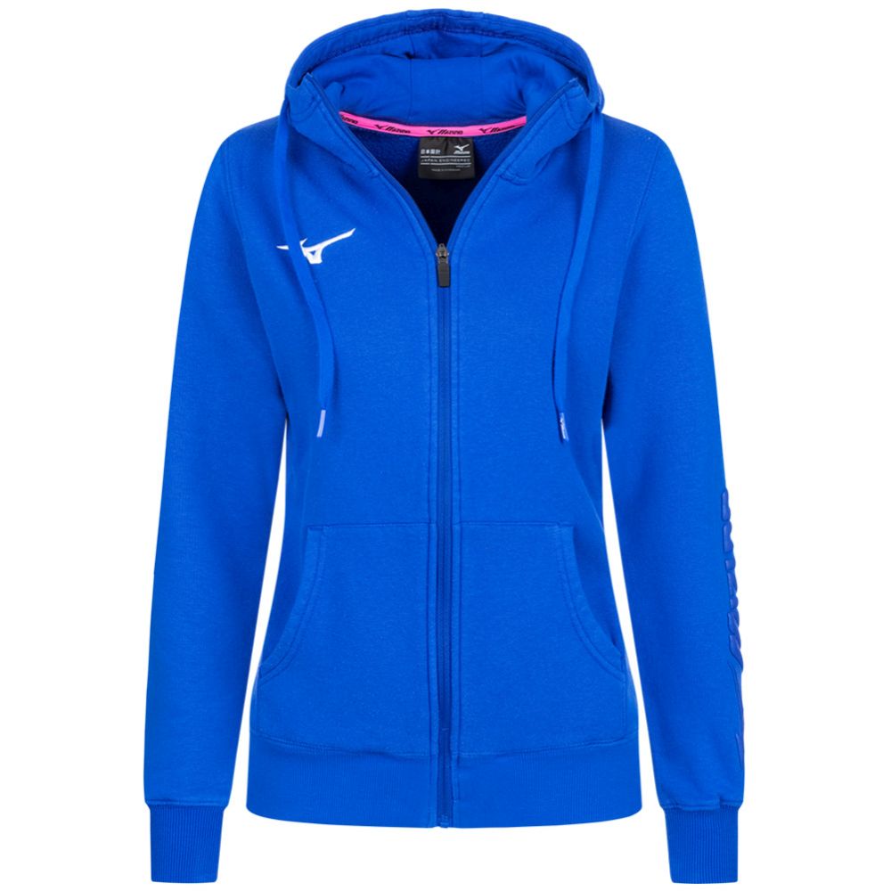 Mizuno Sweat FZ Hoodie W/Royal/3XL – obrázek 1