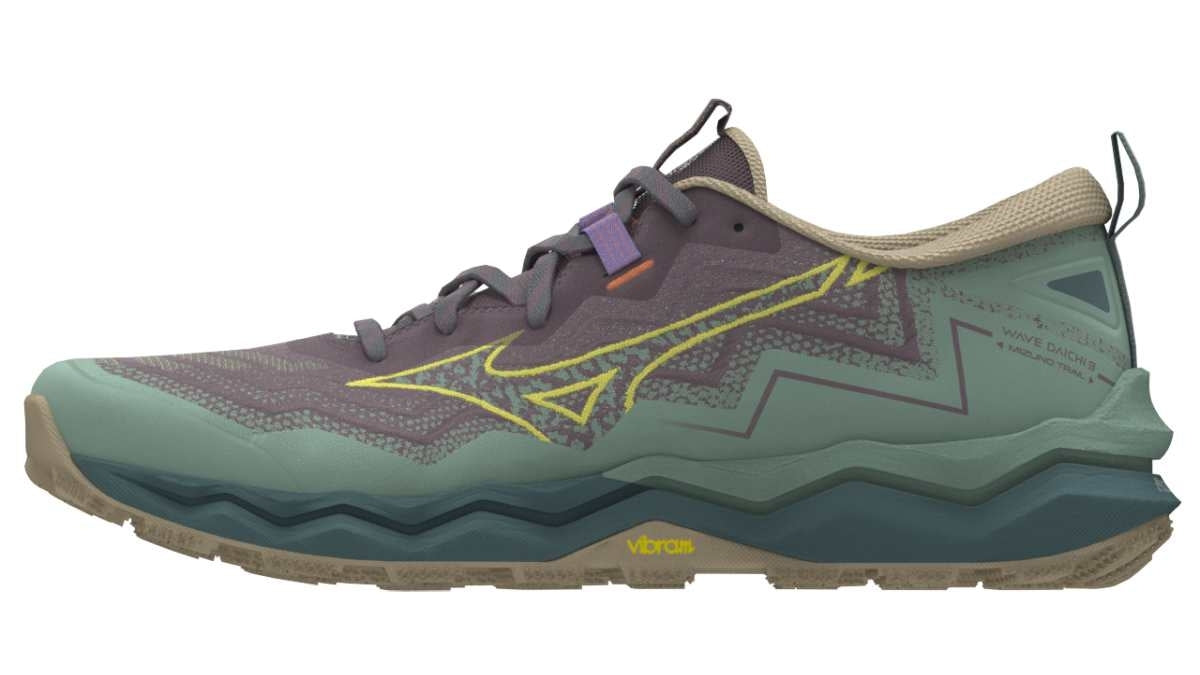 Mizuno WAVE DAICHI 9(W) / Granite Green/Fortune Yellow/P / 36.5/4.0 – obrázek 1
