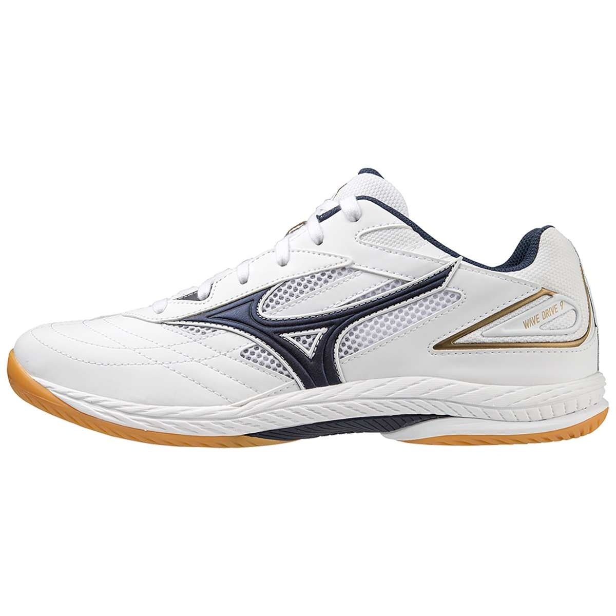 Mizuno WAVE DRIVE 9 / White/Dress Blues/Gold / 36.0/3.5 – obrázek 1