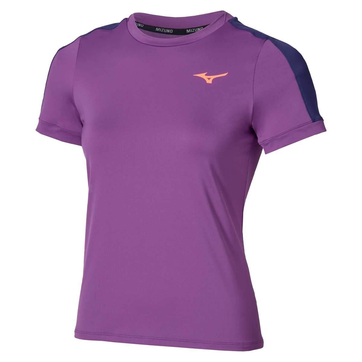 Mizuno Tennis Short Sleeve Tee / Dahlia / S – obrázek 1