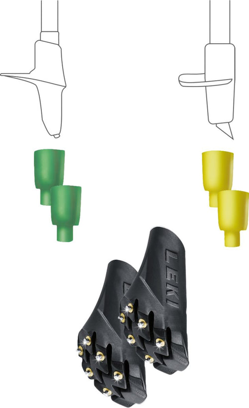 Leki Silent Spike Pad Walking Multi System, black – obrázek 1