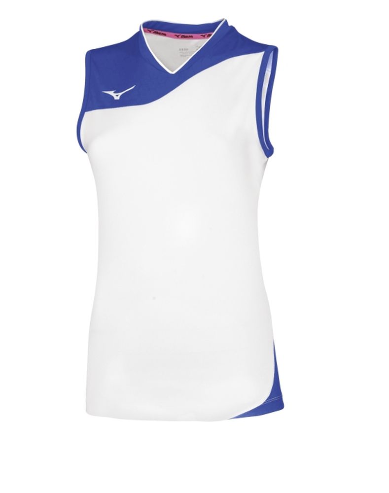 Mizuno Premium Myou NS Shirt/White/Royal/L – obrázek 1