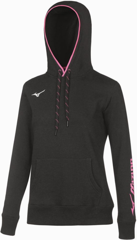 Mizuno Wom Sweat Hoodie/Black/XS – obrázek 1