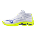 Mizuno WAVE LIGHTNING PRO MID(U) / White/Lightning Yellow/Dazzlin / 48.5/13.0 – obrázek 1