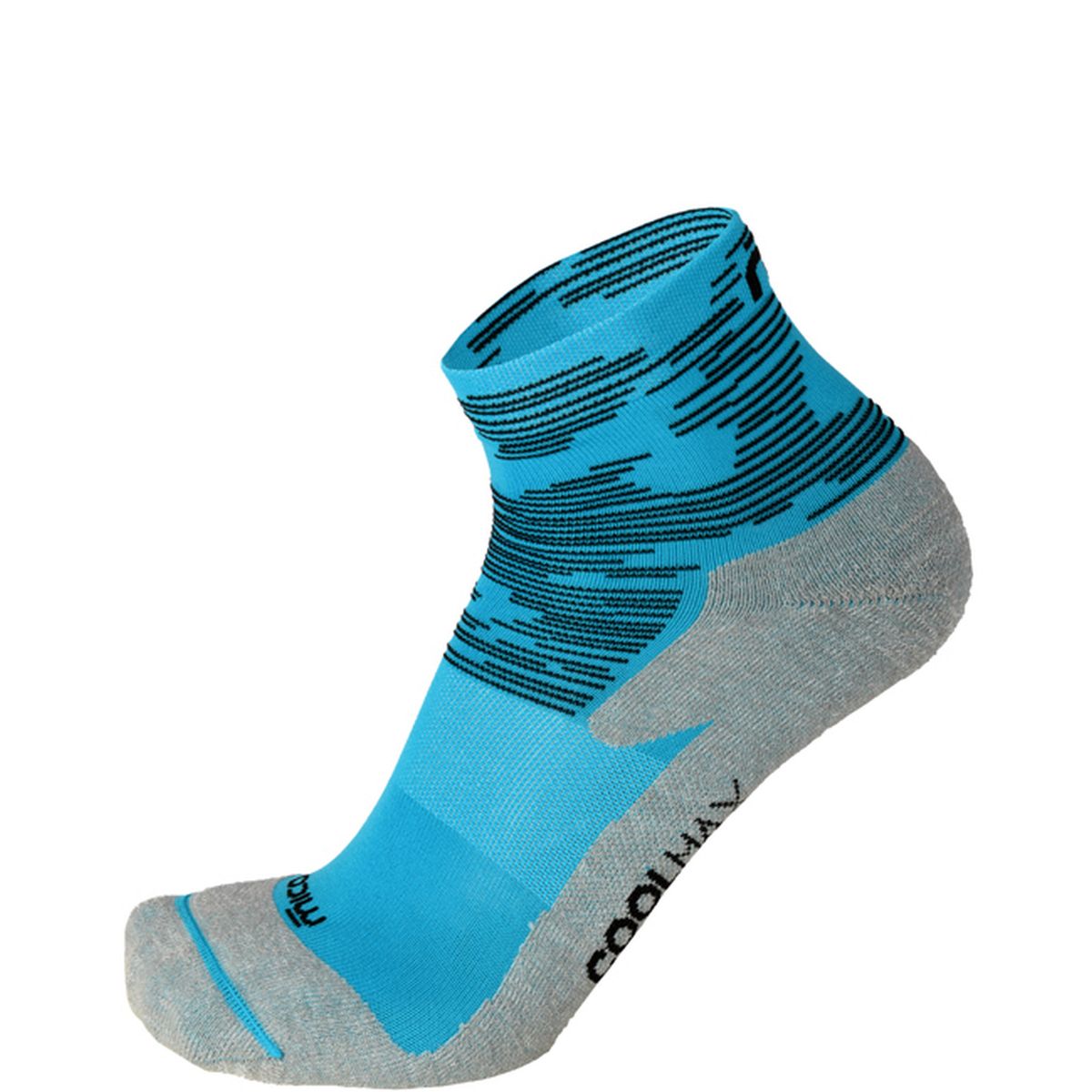 Mico LIGHT W. ANKLE TRAIL RUN SOCKS ODOR ZERO, TURCHESE, S – obrázek 1