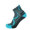 Mico LIGHT W. ANKLE TRAIL RUN SOCKS ODOR ZERO, NERO/TURCHESE, S – obrázek 1