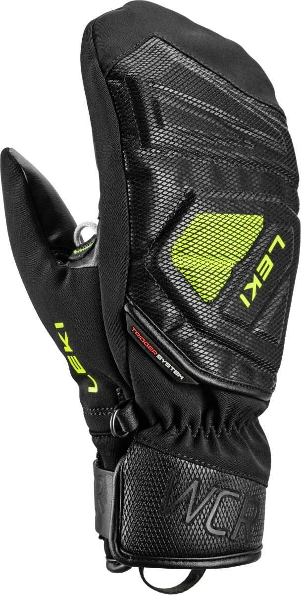 Leki WCR C-Tech 3D Junior Mitt, black-ice lemon, 4.0 – obrázek 1