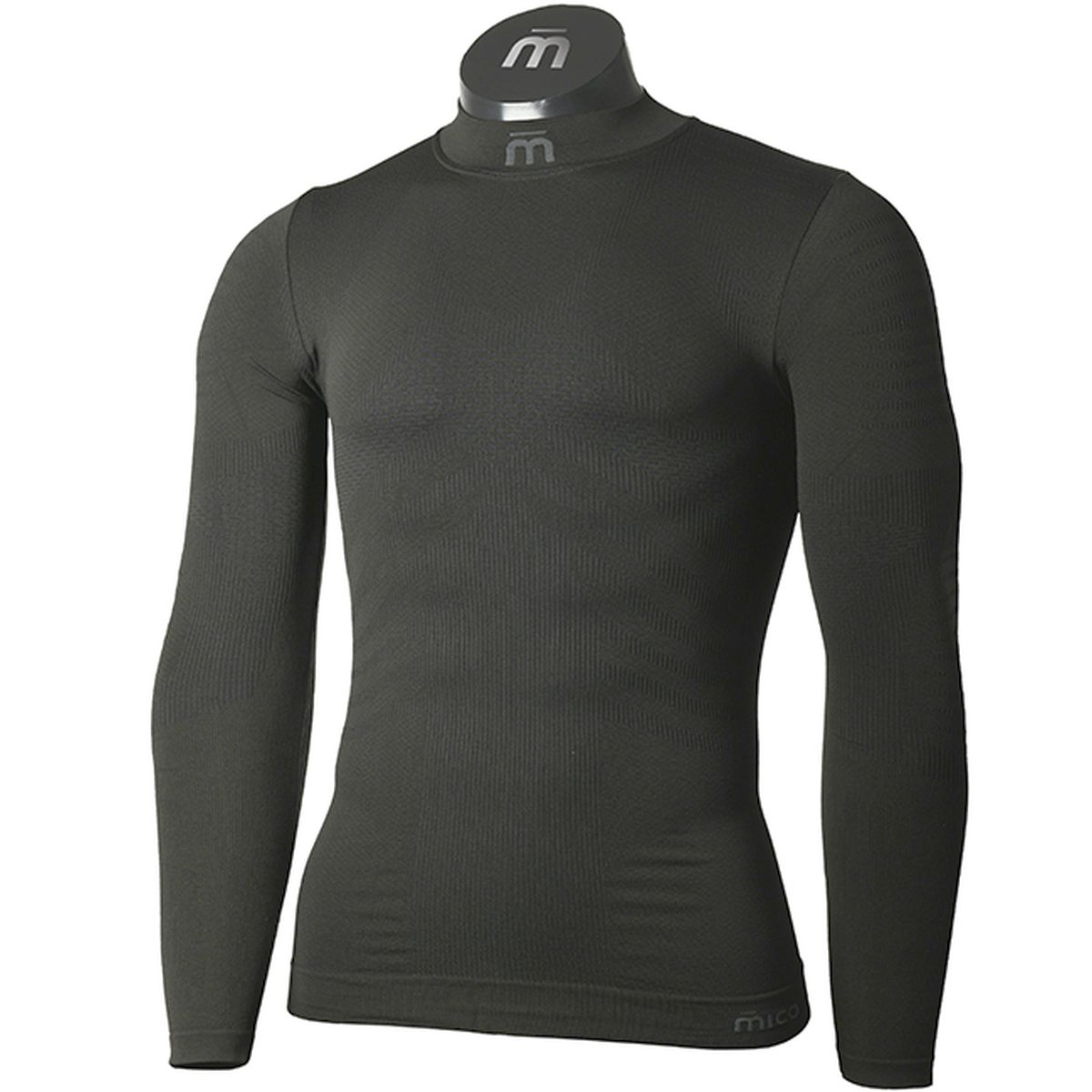 Mico MAGLIA LUPETTO M/L MAN ACTIVE SKIN, NERO, I – obrázek 1