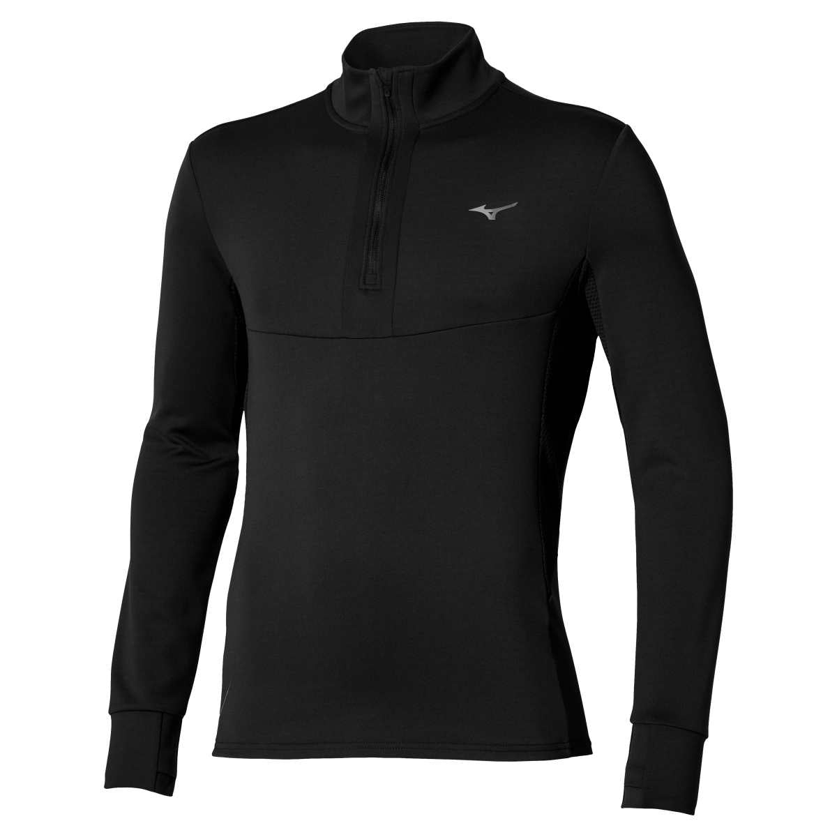 Mizuno Active Warmalite Half Zip Long Sleeve Top / Black / L – obrázek 1