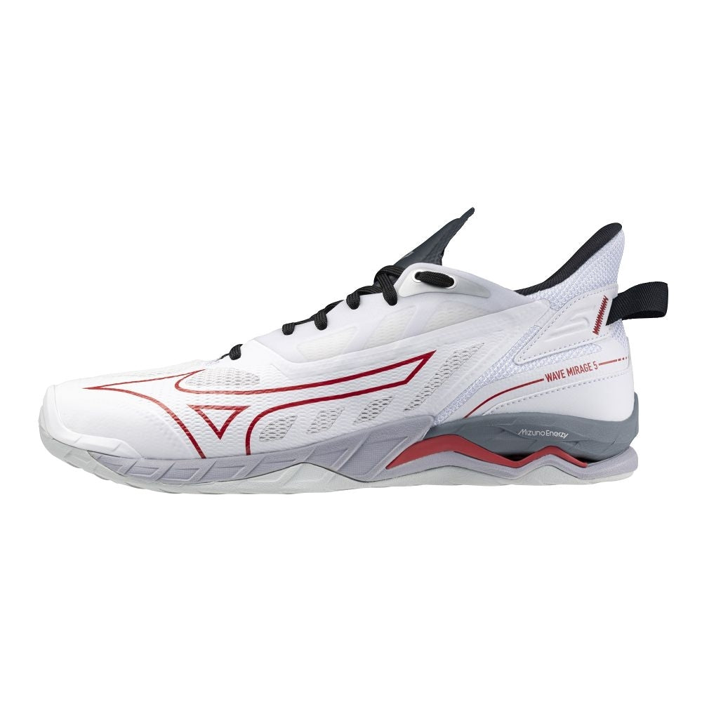 Mizuno WAVE MIRAGE 5 / White/Salsa/Black / 51.0/15.0 – obrázek 1