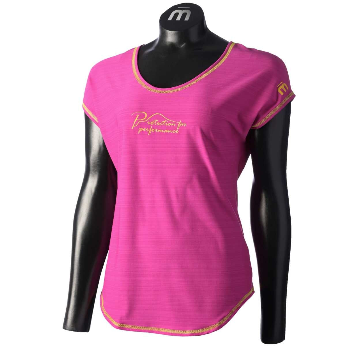 Mico WOMAN HALF SLEEVES R/NECK OUTDOOR SHIRT, AMARENA, L – obrázek 1