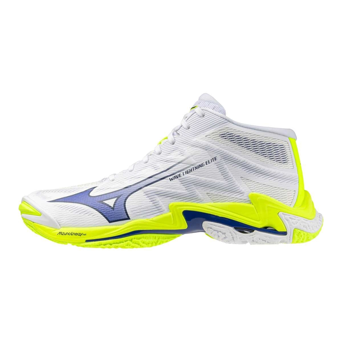 Mizuno WAVE LIGHTNING ELITE MID(U) / White/Lightning Yellow/Dazzlin / 38.5/5.5 – obrázek 1