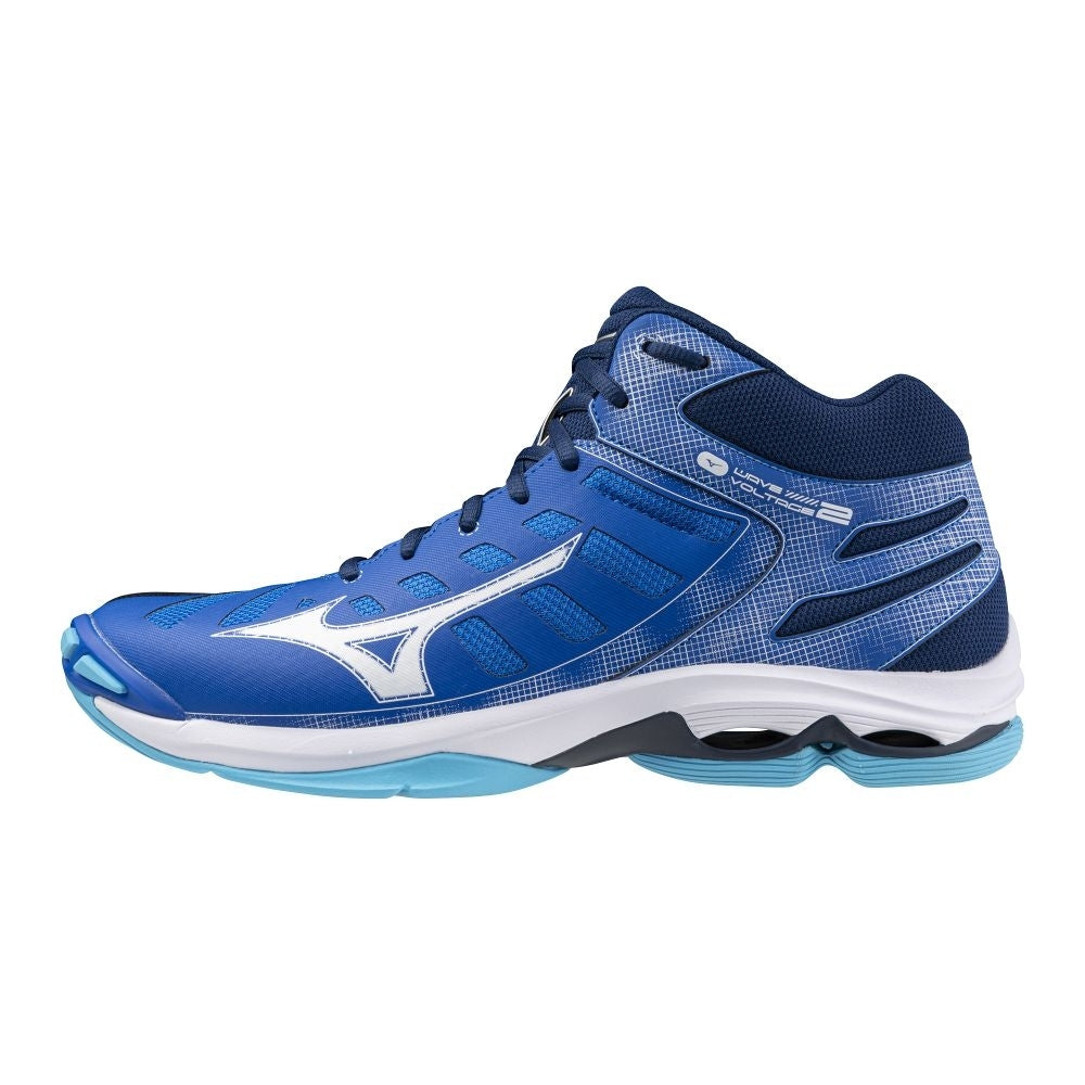 Mizuno WAVE VOLTAGE 2 MID / Mugen Blue/White/Estate Blue / 50.0/14.0 – obrázek 1