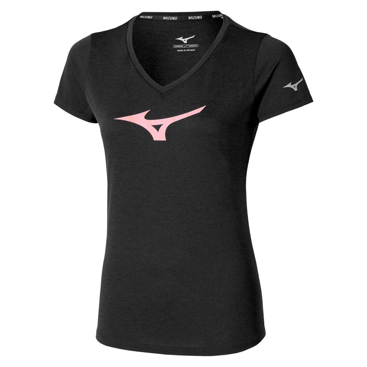 Mizuno Core Runbird Tee(W) / Black / Mauve / XS – obrázek 1