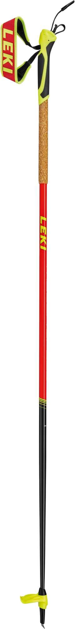 Leki Mezza Speed, naturalcarbon-fluorescent red-neonyellow, 110cm – obrázek 1