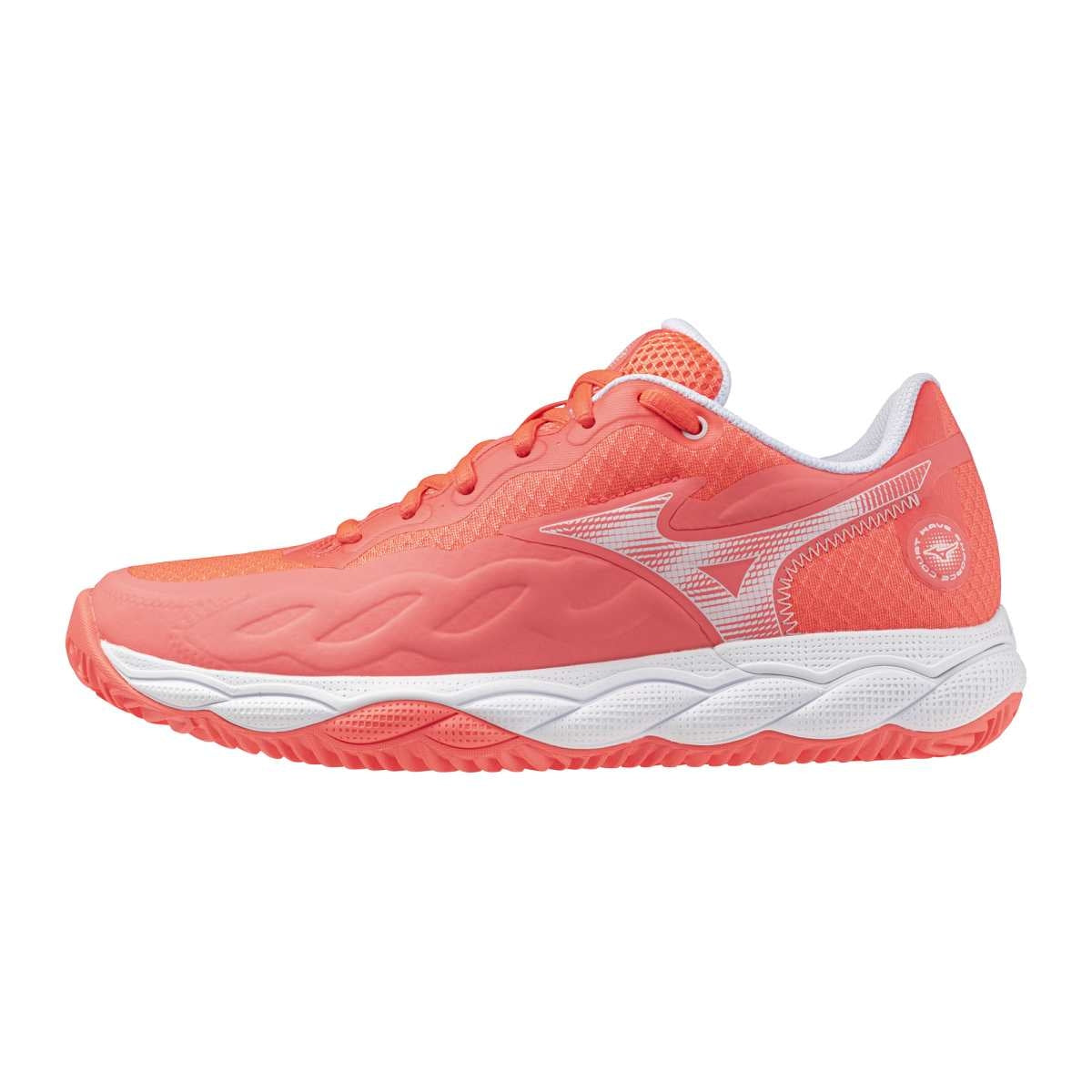 Mizuno WAVE ENFORCE COURT CC(W) / Calypso Coral/White/BarelyPink / 36.5/4.0 – obrázek 1