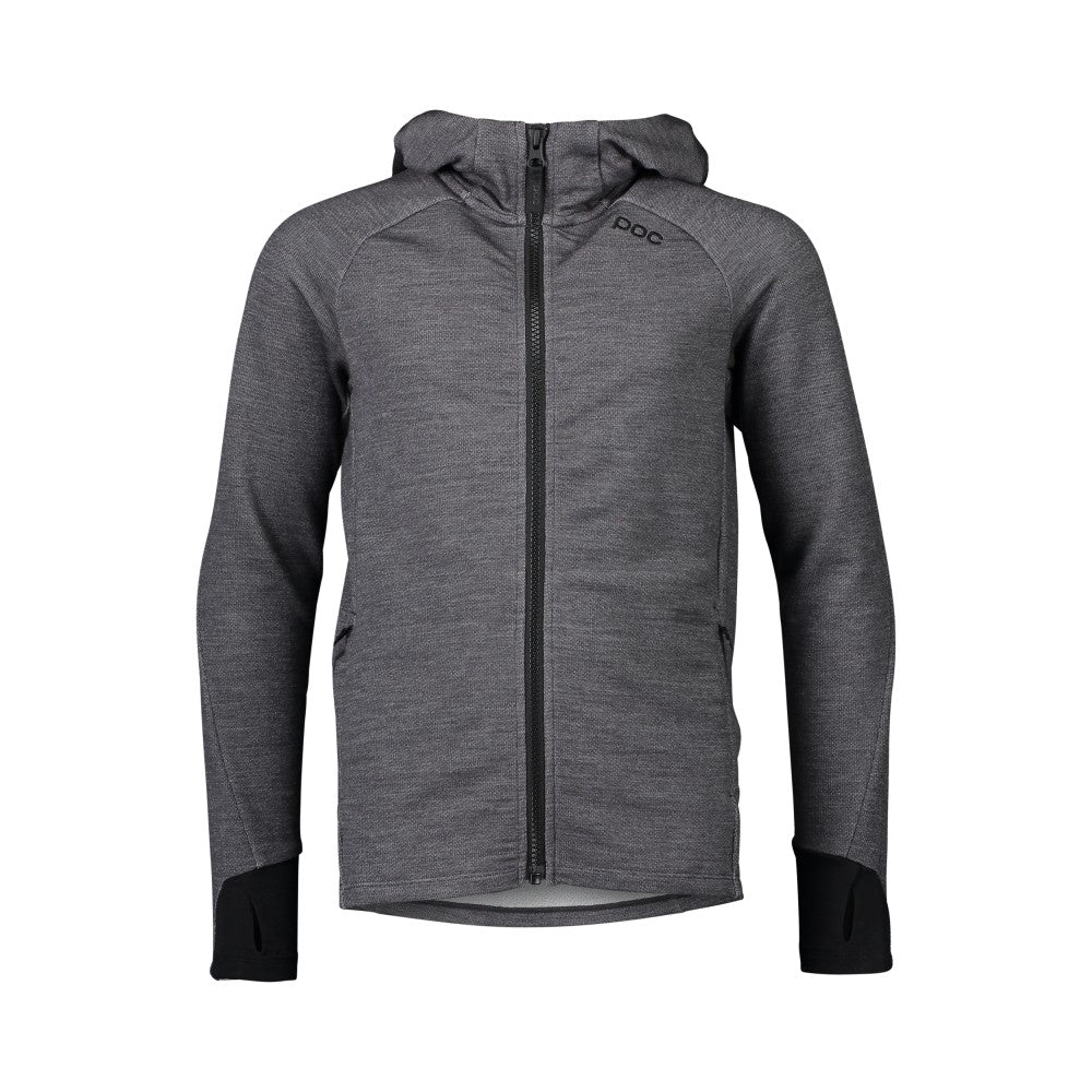 Poc Merino Zip Hood Jr Sylvanite Grey Melange 130 – obrázek 1