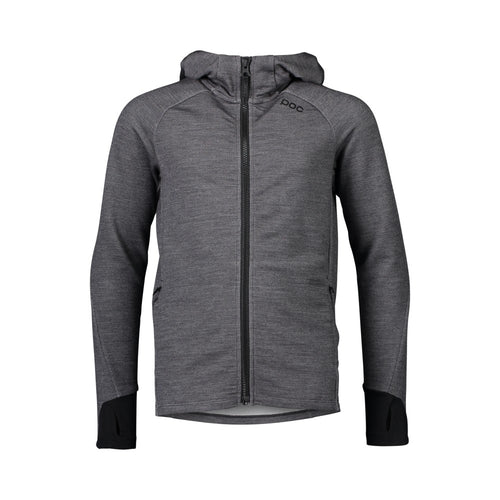 Poc Merino Zip Hood Jr Sylvanite Grey Melange 130 – obrázek 1