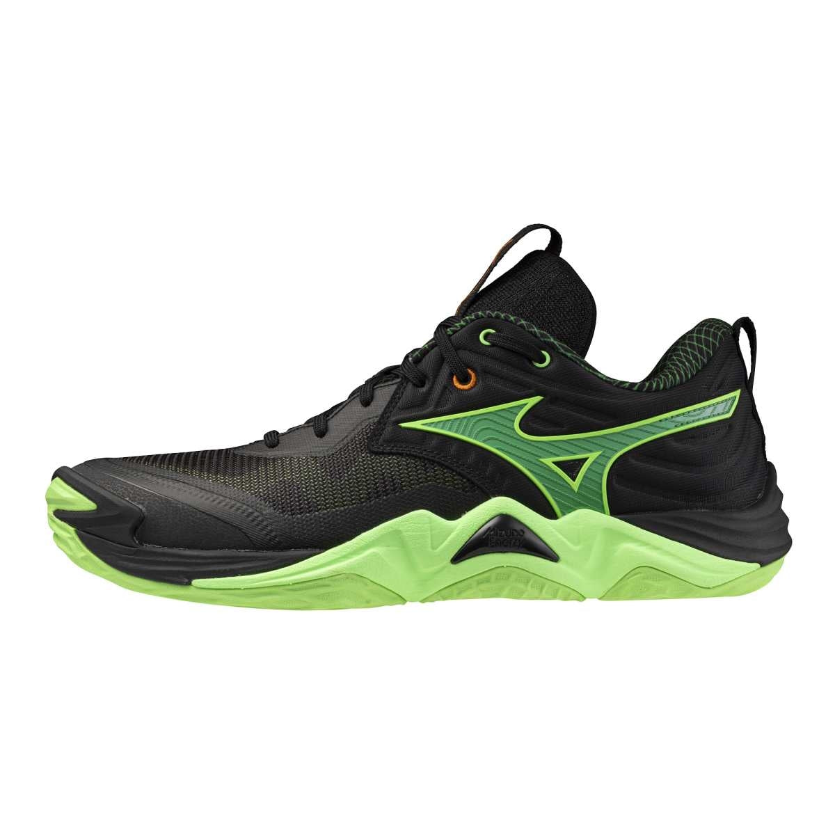 Mizuno WAVE MOMENTUM ELITE(U) / Black/Glowing Apple/Mandarin O / 38.0/5.0 – obrázek 1