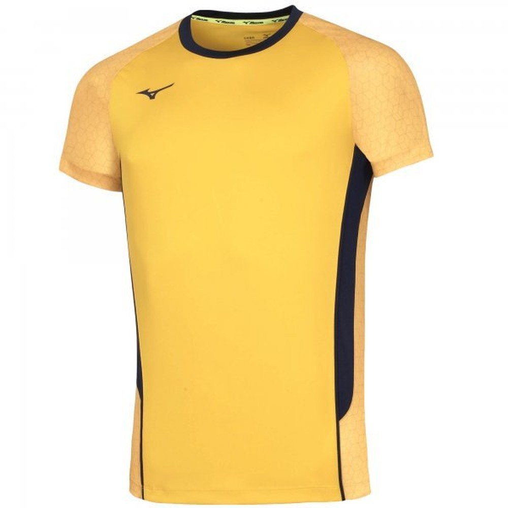 Mizuno Premium High-Kyu Tee/Yellow/Navy/S – obrázek 1
