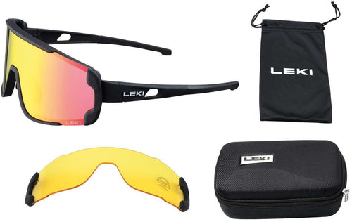 Leki Storm Magnetic, black-rainbow-sulfur yellow, Standard – obrázek 1