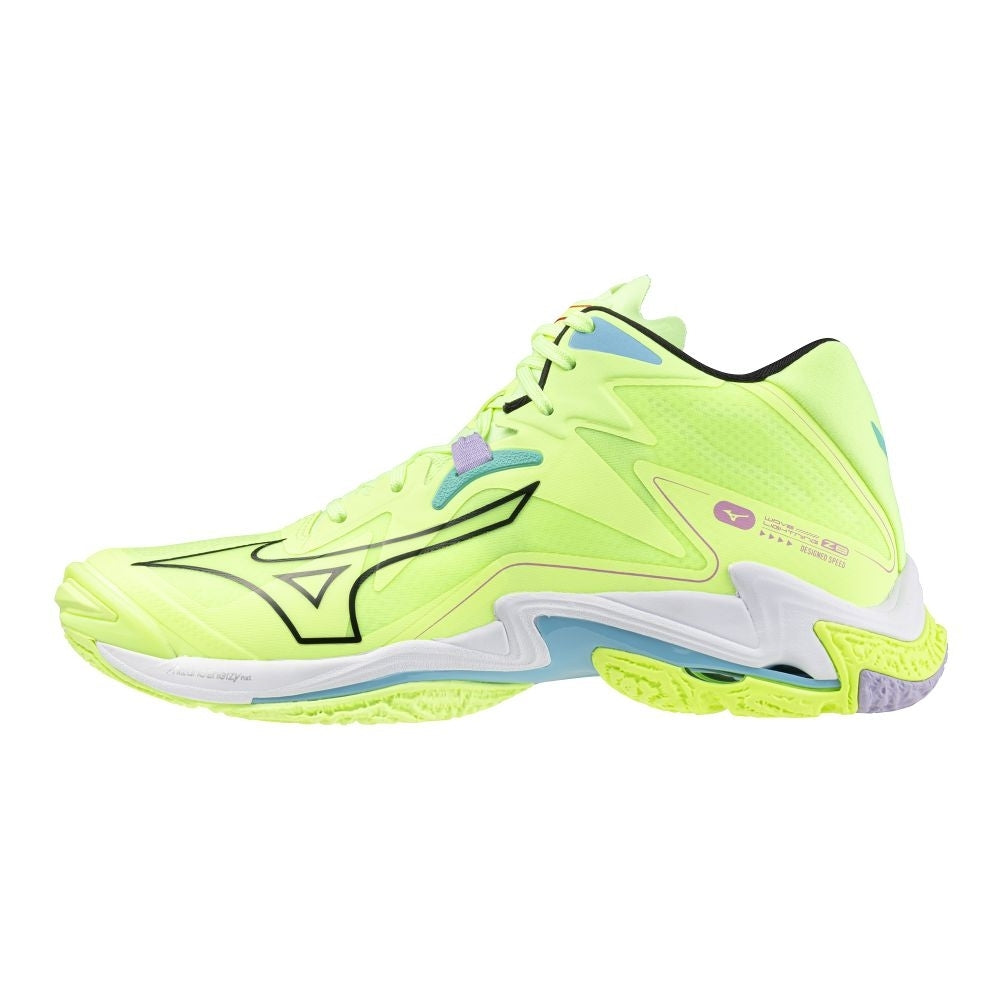 Mizuno WAVE LIGHTNING Z8 MID / MIZUNO Neo Lime/Black/Splish Splash / 51.0/15.0 – obrázek 1