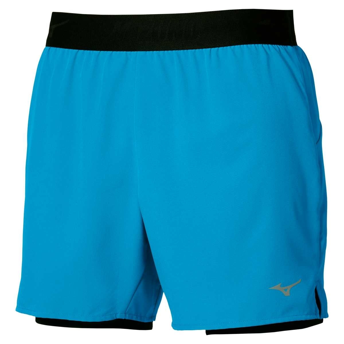 Mizuno Core 5.5 Inches 2 in 1 Short / Blue Jewel / L – obrázek 1